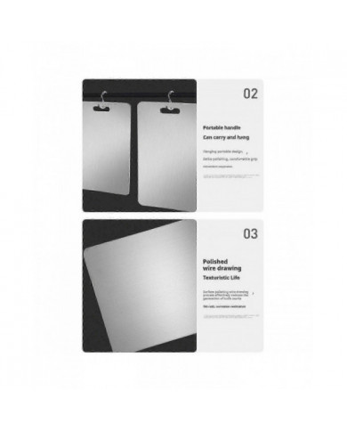 planche à découper en titane planche à découper de cuisine en titane double face-en stock