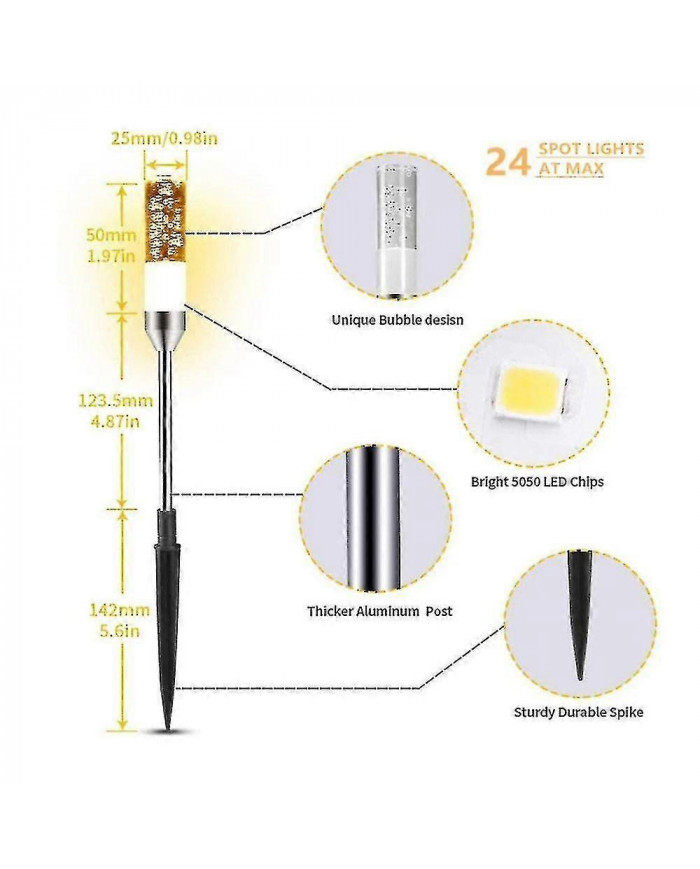 Les lumières de paysage à basse tension peuvent s’étendre aux lumières de chemin à LED, éclairage de paysage 12 [...]