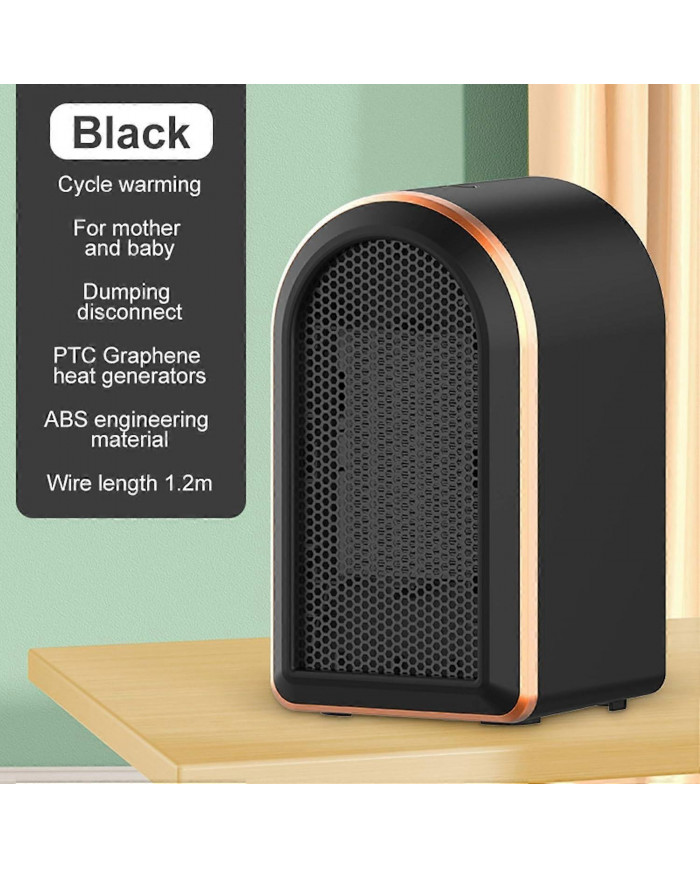 350w Espace USB Alimenté Chauffage Ventilateur Ventilateur Portable Ventilateur Rapide Chauffage Thermostat Maison