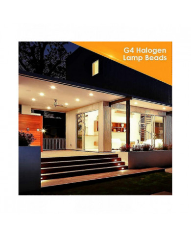 20 Pcs G4 Ampoules halogènes, 20w 12v ampoules halogènes 2 broches ampoule claire, pour éclairage de cuisinière, signa