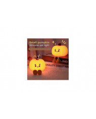 Veilleuse Mignon Citrouille Silicone Lampe Halloween Portable avec Minuterie Toucher,Promotion