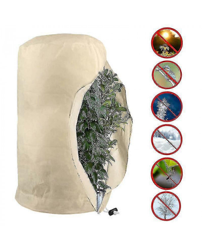 Sacs de protection contre le gel pour les plantes, housse de protection des plantes réutilisable avec cordon, sacs [...]