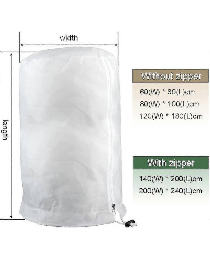 Sacs de protection contre le gel pour les plantes, housse de protection des plantes réutilisable avec cordon, sacs [...]