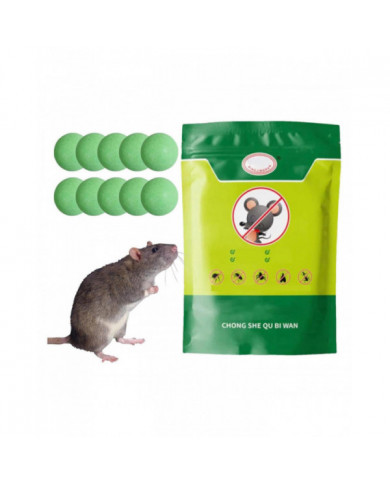 Répulsif pour rongeurs 10 pcs/25 pcs, pilules dissuasives pour souris rats, sécurité pour les humains et les [...]