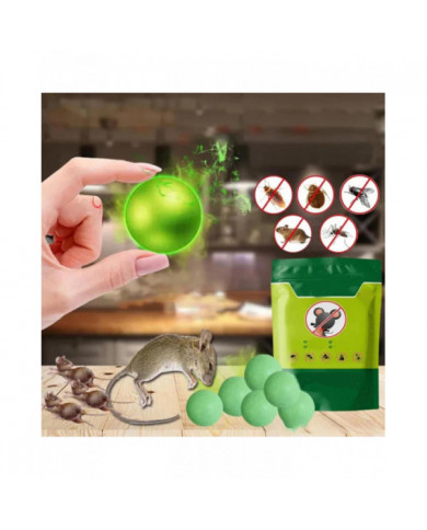 Répulsif pour rongeurs 10 pcs/25 pcs, pilules dissuasives pour souris rats, sécurité pour les humains et les [...]