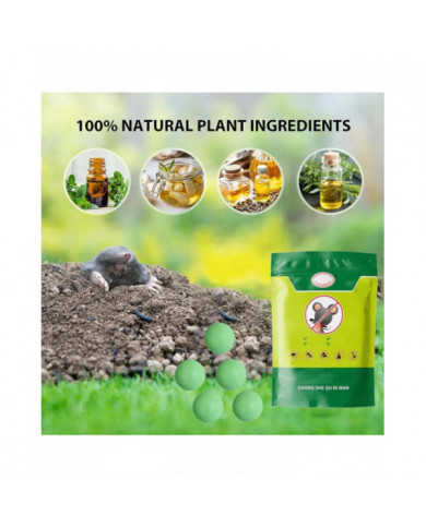 Répulsif pour rongeurs 10 pcs/25 pcs, pilules dissuasives pour souris rats, sécurité pour les humains et les [...]