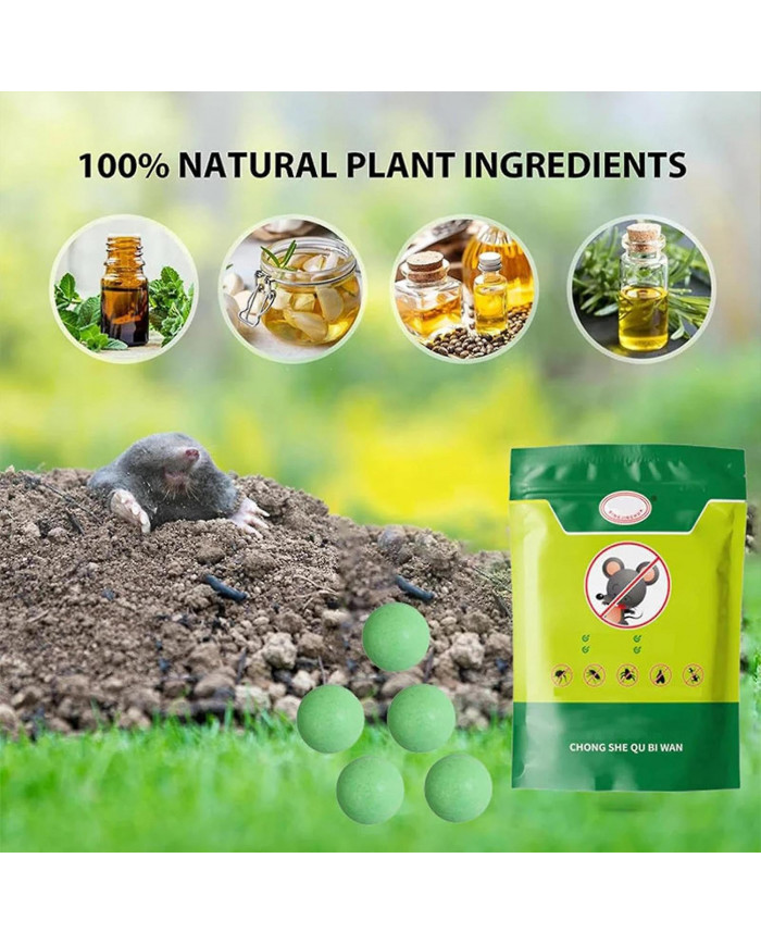 Répulsif pour rongeurs 10 pcs/25 pcs, pilules dissuasives pour souris rats, sécurité pour les humains et les [...]