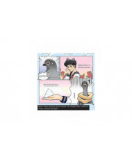 Pigeons Distributeur de savon pour oiseaux, distributeur automatique de savon pour les mains, lave-mains [...]