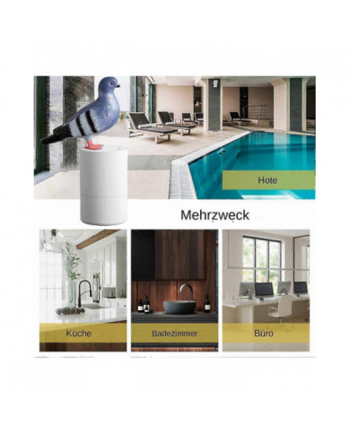 Pigeons Distributeur de savon pour oiseaux, distributeur automatique de savon pour les mains, lave-mains [...]