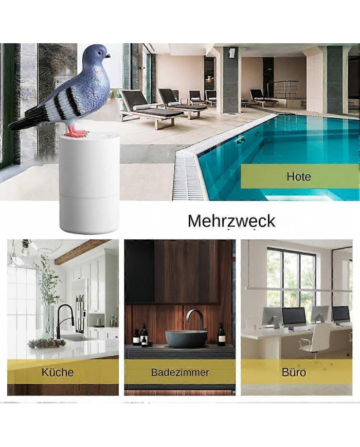 Pigeons Distributeur de savon pour oiseaux, distributeur automatique de savon pour les mains, lave-mains [...]