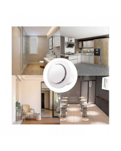 Extracteur d’air 100mm 130m / h 20W, avec clapet anti-retour Ventilateur d’extraction à haut débit d’air, économe [...]