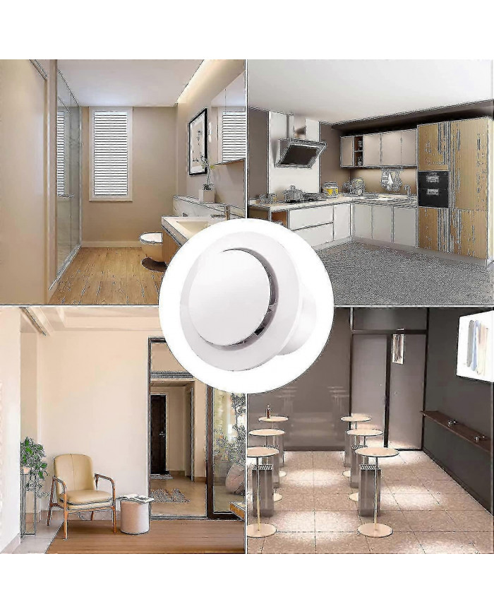 Extracteur d’air 100mm 130m / h 20W, avec clapet anti-retour Ventilateur d’extraction à haut débit d’air, économe [...]