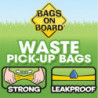 Sacs à bord Dog Poop Pick-Up Bags, Mode (Paquet de 140)