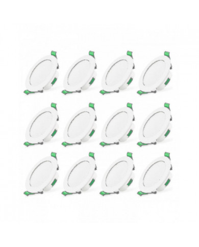 12pcs 7w Blanc Led Downlight Encastré Plafonniers Slim Spot Light