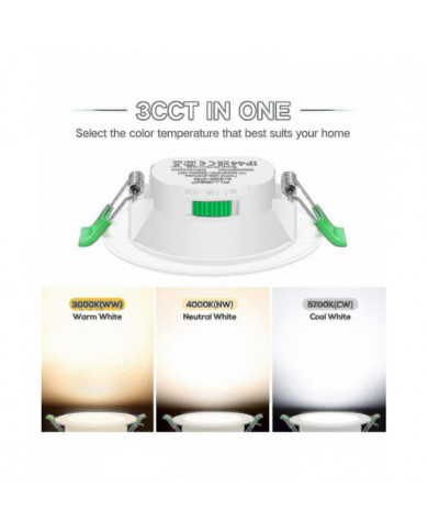 12pcs 7w Blanc Led Downlight Encastré Plafonniers Slim Spot Light