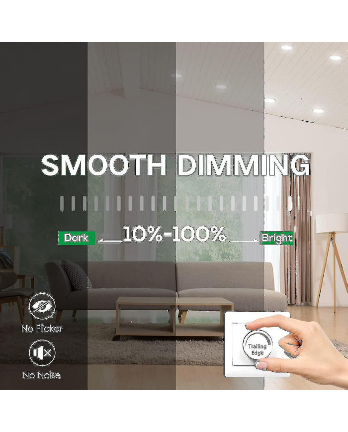 12pcs 7w Blanc Led Downlight Encastré Plafonniers Slim Spot Light