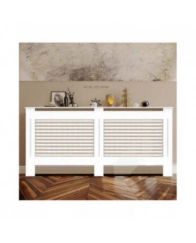 100cm de haut blanc couvercle de radiateur moderne MDF bois grill étagère armoire maison chauffage couverture