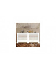 100cm de haut blanc couvercle de radiateur moderne MDF bois grill étagère armoire maison chauffage couverture