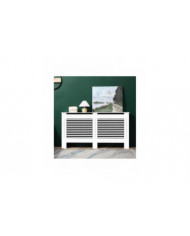 100cm de haut blanc couvercle de radiateur moderne MDF bois grill étagère armoire maison chauffage couverture