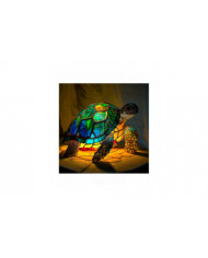 Animal Lampe de Table Vitrail Vitrail Rétro Lampes de bureau Cadeau de Noël 2024