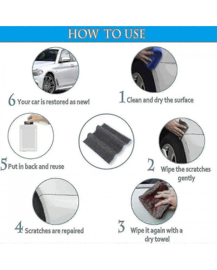 Nano Sparkle Cloth, Nano Sparkle Cloth pour les rayures de voiture, Tissu d’élimination des rayures de voiture [...]