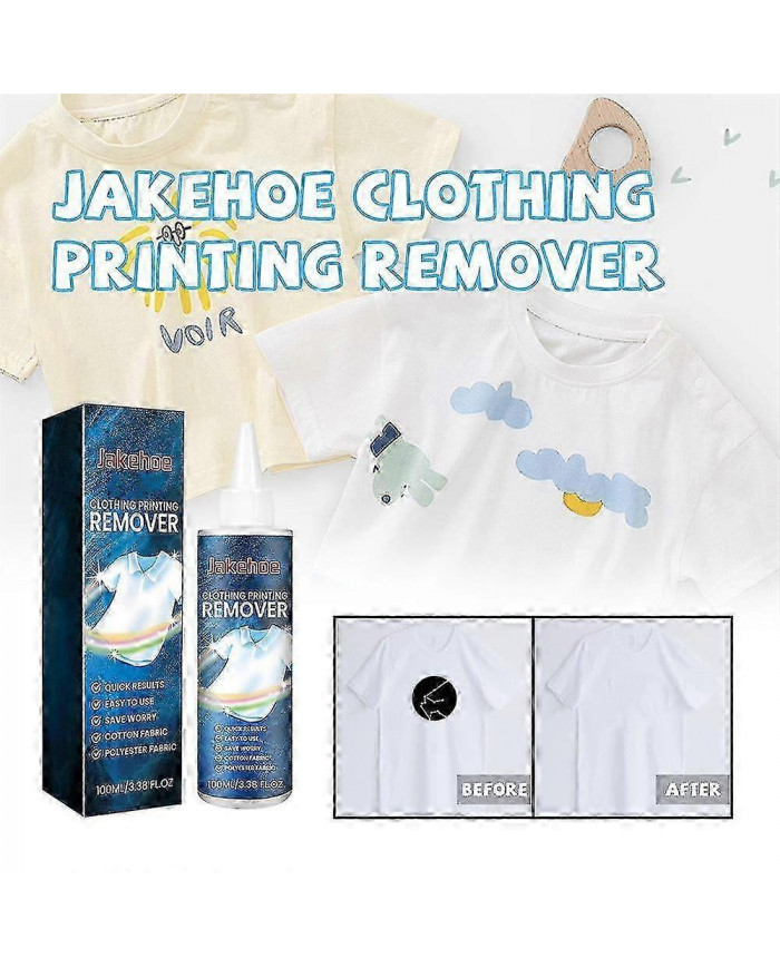 Clothes Print Remover Fabric Print Remover,pattern Remover,letter Cleaning Remover