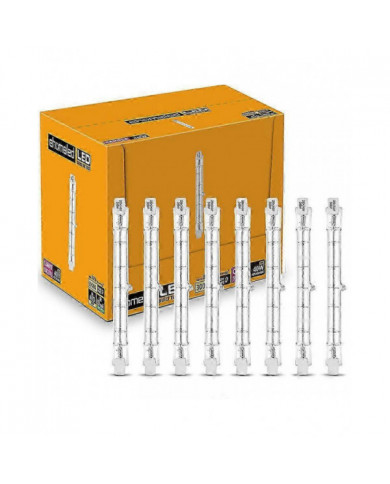 Pack de 6 ampoules halogènes R7s 118mm 230w dimmable 230v 4650lm 2800k blanc chaud économie d’énergie tungstène [...]