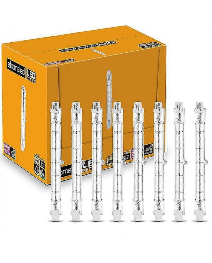 Pack de 6 ampoules halogènes R7s 118mm 230w dimmable 230v 4650lm 2800k blanc chaud économie d’énergie tungstène [...]