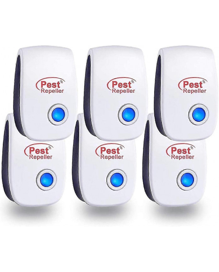 Ultrasons insecte rongeur répulsif 6 Pack, Répulsif électronique d’intérieur, Ifor Moustiques / cafards / souris / [...]