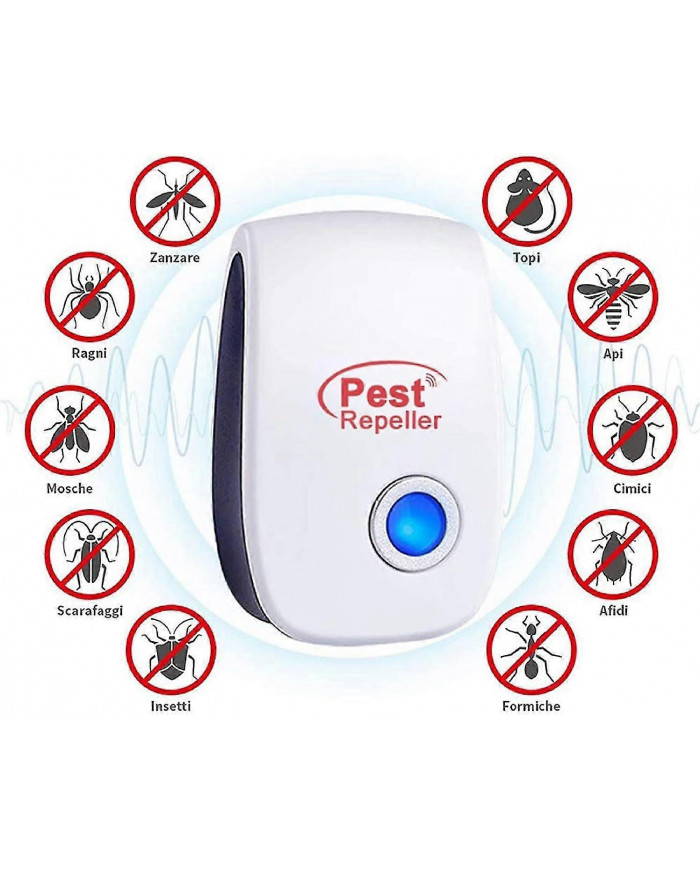 Ultrasons insecte rongeur répulsif 6 Pack, Répulsif électronique d’intérieur, Ifor Moustiques / cafards / souris / [...]