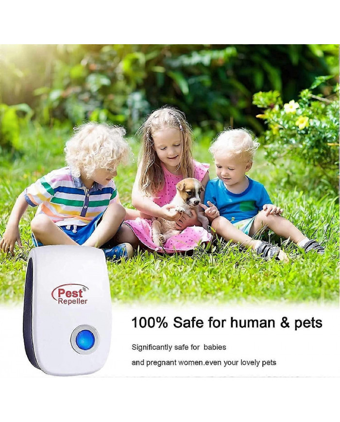 Ultrasons insecte rongeur répulsif 6 Pack, Répulsif électronique d’intérieur, Ifor Moustiques / cafards / souris / [...]