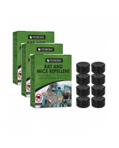 8-24pcs Rat Souris Répulsif Pilule Répulsif Menthe poivrée Huile Souris Rongeur Lutte Antiparasitaire