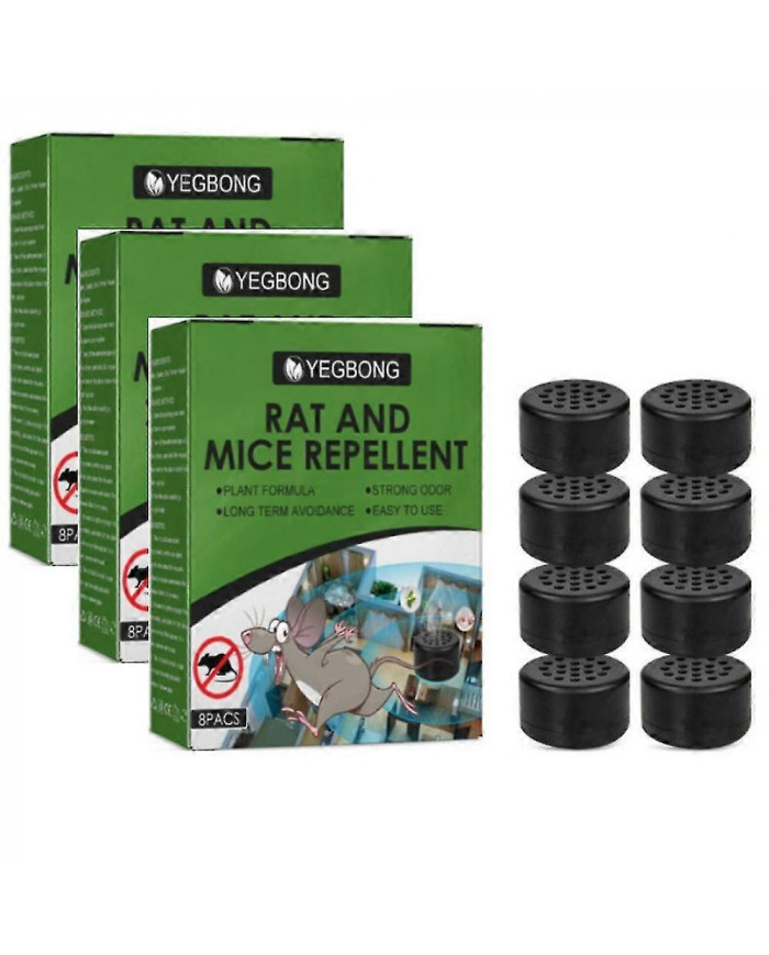 8-24pcs Rat Souris Répulsif Pilule Répulsif Menthe poivrée Huile Souris Rongeur Lutte Antiparasitaire