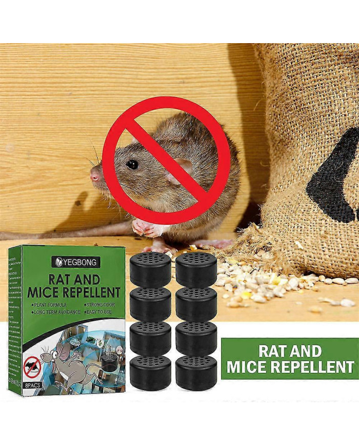 8-24pcs Rat Souris Répulsif Pilule Répulsif Menthe poivrée Huile Souris Rongeur Lutte Antiparasitaire