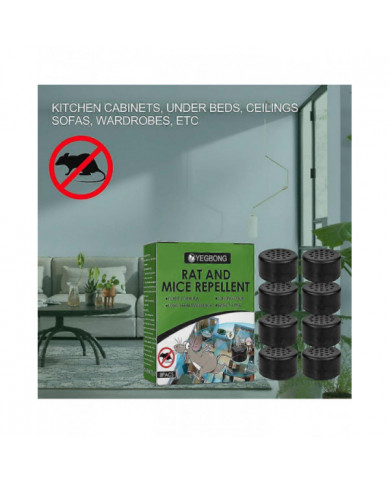 8-24pcs Rat Souris Répulsif Pilule Répulsif Menthe poivrée Huile Souris Rongeur Lutte Antiparasitaire