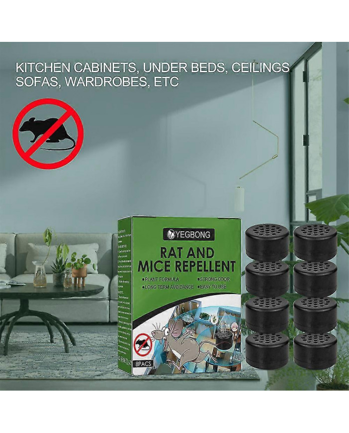 8-24pcs Rat Souris Répulsif Pilule Répulsif Menthe poivrée Huile Souris Rongeur Lutte Antiparasitaire